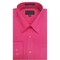Fuchsia Long Sleeve Polo Shirt – Bold Dress Shirt for Men & Women, Premium Cotton Blend, Convertible Cuffs, Vibrant Solid Color
